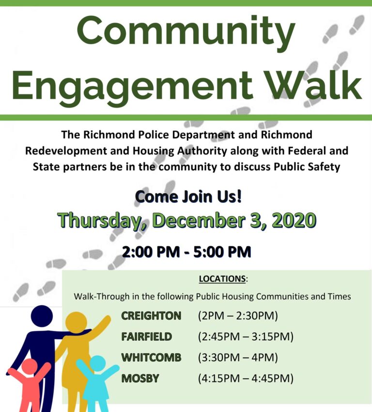 Community Engagement Walk | Richmond Redevelopment & Housing Authority